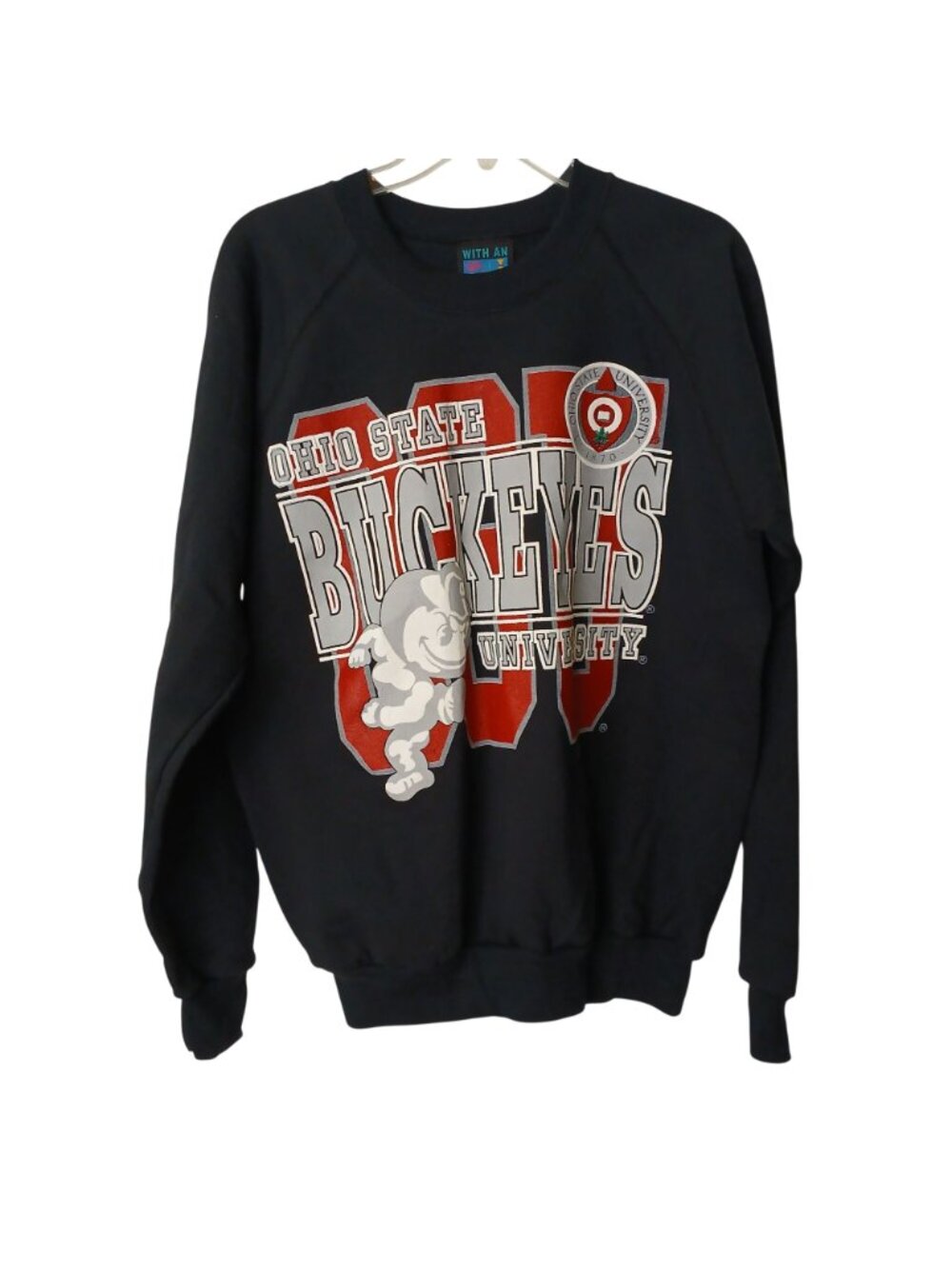 VTG Ohio State Buckeyes Sweatshirt XL With An Attitude Cotton Blend Made USA L54 - Picture 8 of 8